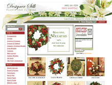 Tablet Screenshot of designersilkplantsandflowers.com